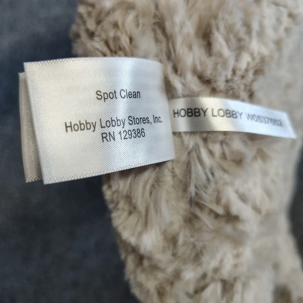 Hobby Lobby Sleeping Half Moon Shaped Pillow Nursery Bed Plush Discontinued HTF